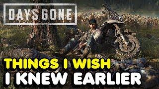 Things I Wish I Knew Earlier In Days Gone (Tips & Tricks)