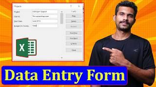 Data Entry form in Excel