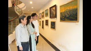 Exhibition introduces paintings by retired Vietnam News Agency journalists