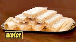 How to make wafer at home/making  homemade wafer