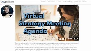 Virtual strategic planning- Sample Agenda and Strategic planning process