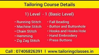 Tailoring Tutorial Class in Kannada, English and Hindi Blouse Stitching Class Online Tailoring Class