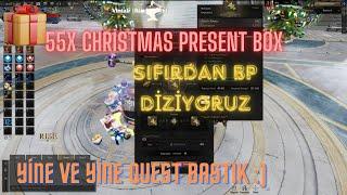 SIFIRDAN CHARIMIZI DİZİYORUZ /16 SAAT FARM/ 55X CHRİSTMAS PRESENT BOX/ YİNE QUEST BASTIM Rise Online