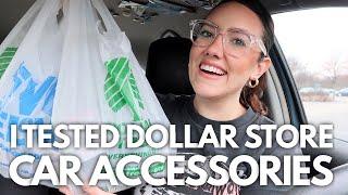 I TESTED DOLLAR STORE CAR ACCESSORIES and here's what I HATED and LOVED | Katie Carney