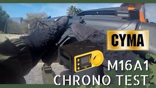 CYMA M16A1 CM009B CHRONO TEST