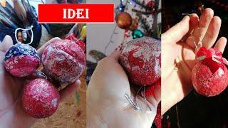 DIY  3 Idei cu decoratiuni pentru bradul de Craciun DIY 3 Decorating ideas for the Christmas tree