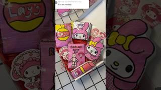 Packing melody squishy order(fake) comment what to do next#packingorder#shorts#melody #papercraft