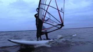 Oritkari sunset windsurfing