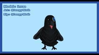 Invaa - Bird Live2d Model (OPEN WING TOGGLE)