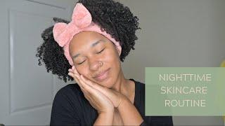 Nighttime Skincare Routine w/ Affordable Products | Black Woman Affordable Skincare