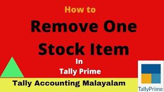 How to  Remove One Stock item after saving Sales Invoice in Tally prime ! How to do Sales Invoice.