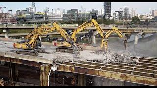 The Gardiner ExpressWay Eastbound Ramp Demolition