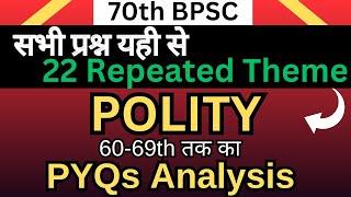 POLITY ANALYSIS | THEME - WISE ANALYSIS |TOPIC - WISE ANALYSIS | BPSC 70th | FORM FILL | ANALYSER-GS