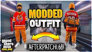 *UPDATED* GTA 5 HOW TO GET THIS ORANGE JOGGERS TRYHARD MODDED OUTFIT AFTER PATCH 1.68!