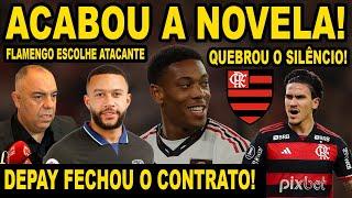 ACABOU A NOVELA! DEPAY FECHOU CONTRATO E FLAMENGO MIRA OUTRO ATACANTE! PEDRO QUEBROU O SILENCIO! E+