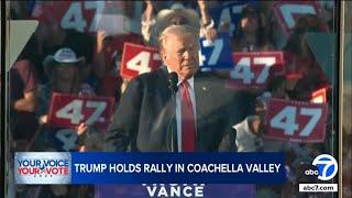 Donald Trump holds campaign rally in SoCal