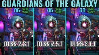 DLSS 3.1.1 vs 2.5.1 vs 2.3.1 - Marvel's Guardians of the Galaxy - RTX 3070 - 1440p