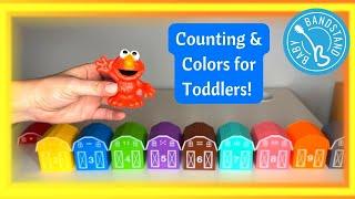 Numbers & Colors Learn With Elmo & Friends! Educational Video for Toddlers, Learning Toys for Kids