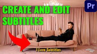 Premiere Basics: How to create and edit subtitles