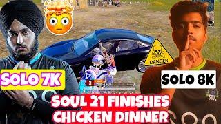 SouL NINJA JOD Crazy Solo 8 Finishes  iQOOSouL 21 FINISHES Chicken Dinner In Scrims  Ninjaa & Rony