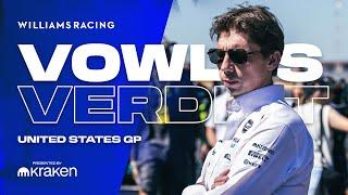 "THERE IS PLENTY MORE OPPORTUNITY TO COME" | The Vowles Verdict | United States GP | Williams Racing