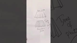 Types of pleats #fashion #illustrations #pleats #trend#tutorial #fashiondiaries  #artist #art