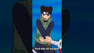 Tenten usando a Bashosen na quarta guerra ninja, em Naruto Shippuuden