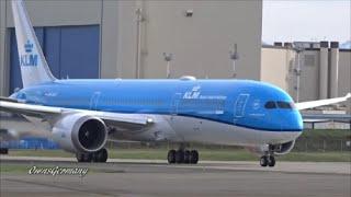 KLM 787-9 Dreamliner PH-BHC Reject TakeOff & Test Flight @ KPAE Paine Field