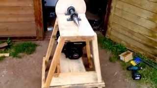 Homemade wood splitter