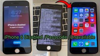 How to unlock iPhone 6 | Disabled | Unavailable | Passcode | iPhone 6 iCloud unlock with signal 2024