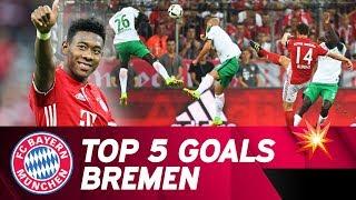 Top 5 FC Bayern Goals vs. Werder Bremen 