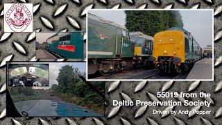 55019 Thrash & Clag @ the GCR from "Behind the Engine" with Gala Cab Ride in 4k.