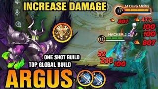 ARGUS INCREASE DAMAGE ️ NEW 1 HIT BUILD BRO [ SOLO RANK ] || ARGUS BEST BUILD 2024