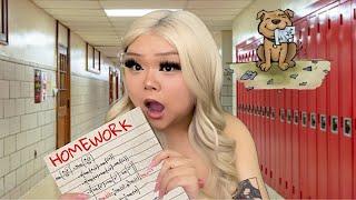 ASMR dumb b̶t̶c̶h̶ girl eats your homework  ... (paper eating)(realistic) ️