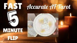 Fast 5 Minute Flip ~ Accurate AF Tarot ~ Review ~ Round Deck!