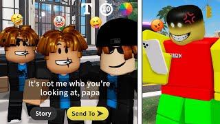 Roblox Snapchat Trolling ‍ Papa Is So Delulu With The Smart Kid