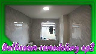 Install Bathroom panels - Over tiles ep2