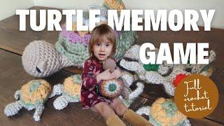 Crochet Sea Turtle Plushie | Plus it's a Memory Game! #crochetchrsitmasgiftidea