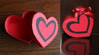 How To Make  A Heart Shaped  Paper Gift Box - Heart Box - Paper Craft