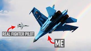 Why a Real Fighter Pilot Will Lose Against a DCS Player | Su-27 Vs F/A-18C