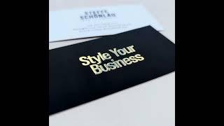 Visitenkarten Gold Angebot - Style Your Business