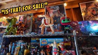 Toy Hunting in a Storage Unit turned TOY ROOM! So many SEALED Rare Vintage Toys !