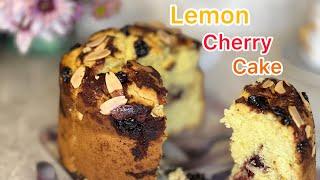 Lemon cherry cake / big muffin