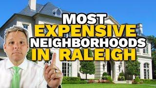 TOP 9 most EXPENSIVE luxury neighborhoods in Raleigh North Carolina