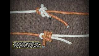 GREAT KNOT! NOW YOU KNOW THE SECRET OF THIS KNOT THIS IS SIMPLE SUPER ROPE WORK KNOT TRICK  DIY