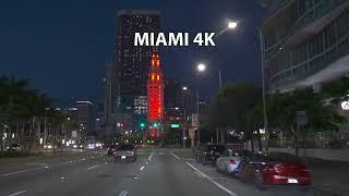 Miami Florida USA 4K Driving During Sunrise Ambient Driving Video.ZH Travellers #usa#florida#miami