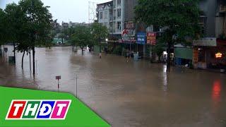 TP. Thái Nguyên ngập sâu trong nước do mưa lớn | THDT