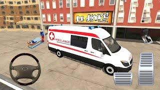 Direksiyonlu Ambulans oyunu 3D #35 American Ambulance Simulator - Ambulans oyunları Android Gameplay