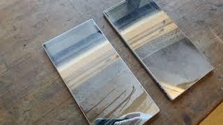 Cleaning dusty aluminum-coated mirrors with an airblade