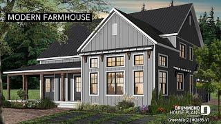 Best Farmhouse with a modern look by Drummond House Plans by ( plan 2655-V1 )